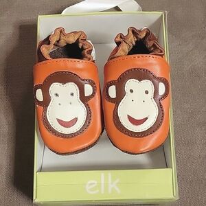 ELK Genuine Leather Baby Shoes Size 0-6 Months